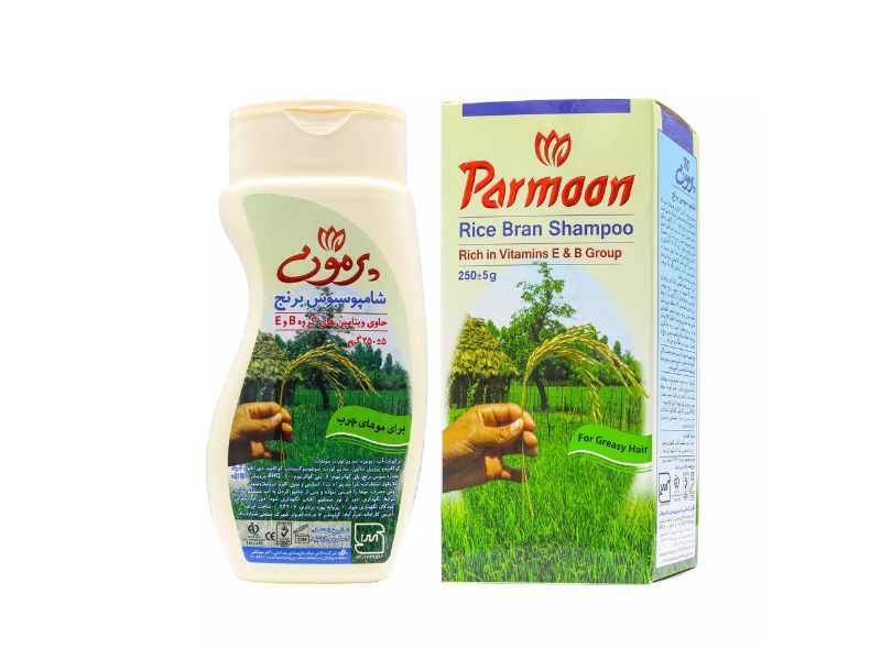 شامپو سبوس برنج پرمون(موهای چرب)
