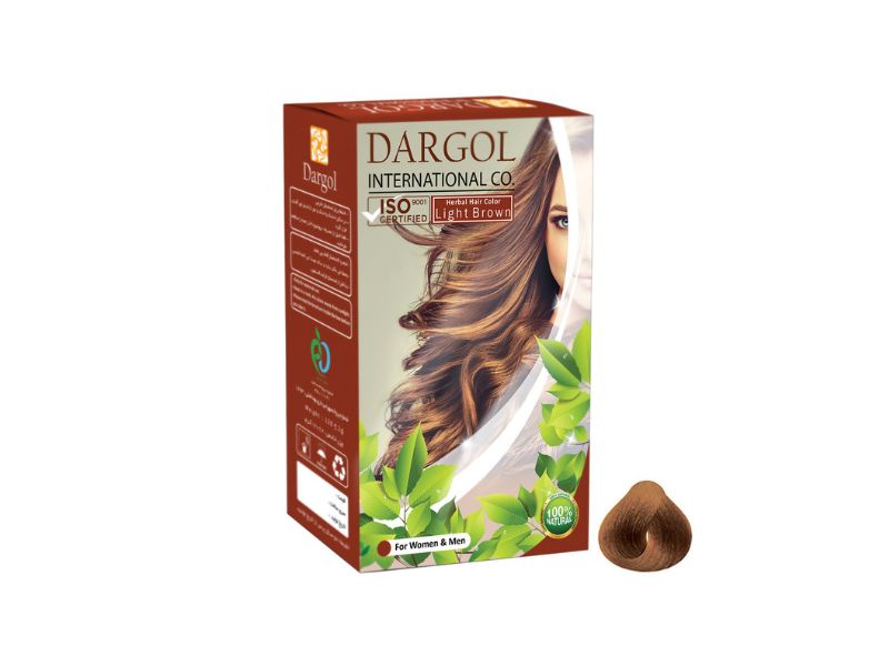 پودر رنگ مو دارگل مدل 3.0 B وزن 120 گرم رنگ قهوه ای روشن