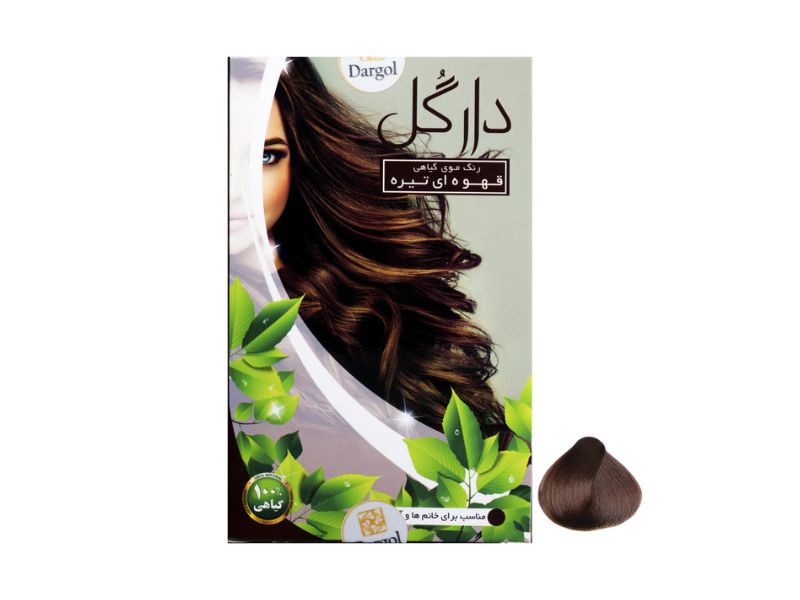 پودر رنگ مو دارگل مدل 3.0 B وزن 120 گرم رنگ قهوه ای تیره