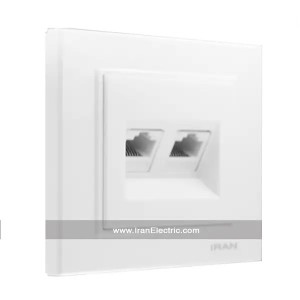 پریز شبکه کامپیوتر برلیان اقتصادی سفید ایران الکتریک