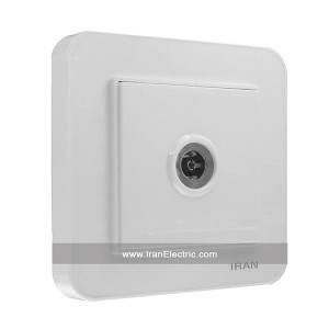 پریز آنتن TV ارس اقتصادی سفید ایران الکتریک