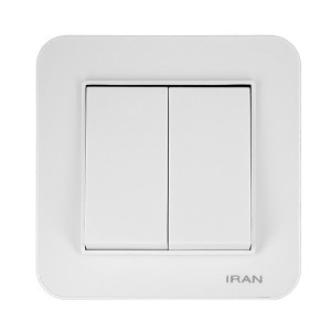 کلید دوپل ارس اقتصادی سفید ایران الکتریک