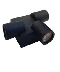 چراغ دکوراتیو سه طرفه زاویه با لنز تخت / محدب زمرد نور اسپرلوس