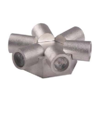 چراغ دکوراتیو شش طرفه زاویه با لنز تخت / محدب زمرد نور اسپرلوس