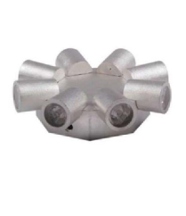 چراغ دکوراتیو هشت طرفه زاویه با لنز تخت / محدب زمرد نور اسپرلوس