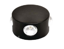 چراغ دکوراتیو چهار طرفه دایره با لنز محدب زمرد نور اسپرلوس