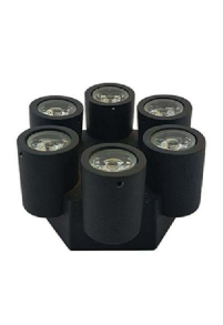 چراغ دکوراتیو سقفی روکار شش طرفه با لنز تخت / محدب زمرد نور اسپرلوس