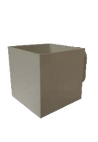 چراغ دکوراتیو مربع پایه دار مولتی کالر زمرد نور اسپرلوس