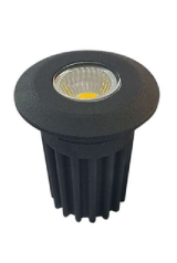 چراغ دفنی زحل گرد زمرد نور اسپرلوس سایز رویه 6.5 سانت 12 ولت 1 وات