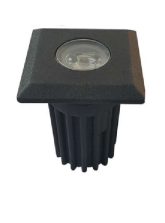 چراغ دفنی زحل مربع زمرد نور اسپرلوس 1W (LED) سایز رویه 6.5 سانت