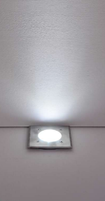 چراغ دفنی زحل مربع زمرد نور اسپرلوس 1W (LED) سایز رویه 6.5 سانت