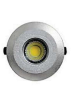 چراغ دفنی زهره گرد لنز محدب (60 درجه) زمرد نور اسپرلوس 1W (LED)