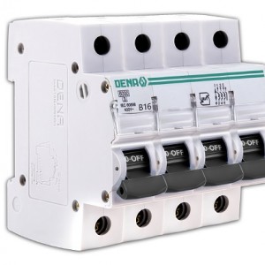 کلید (فیوز) مینیاتوری 6000 چهارپل 16A دنا الکتریک