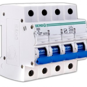 کلید (فیوز) مینیاتوری 6000 چهارپل 20A دنا الکتریک