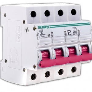 کلید (فیوز) مینیاتوری 6000 چهارپل 3A دنا الکتریک