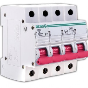 کلید (فیوز) مینیاتوری 6000 چهارپل 2A دنا الکتریک