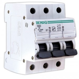 کلید (فیوز) مینیاتوری 6000 سه پل 1A دنا الکتریک