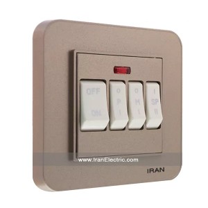 کلید کولر ارس رنگی بژ ایران الکتریک