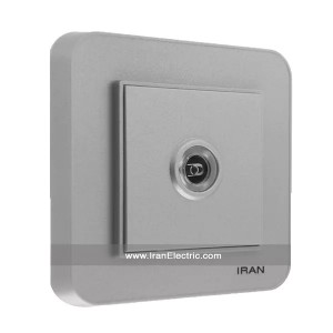 پریز آنتن TV ارس رنگی نقره ای ایران الکتریک