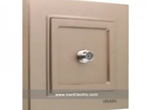 پریز آنتن TV برلیان رنگی بژ ایران الکتریک