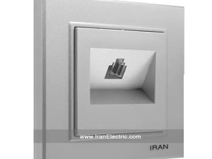 سوکت تلفن برلیان رنگی نقره ای ایران الکتریک
