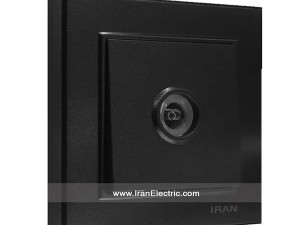 پریز آنتن TV برلیان رنگی مشکی ایران الکتریک