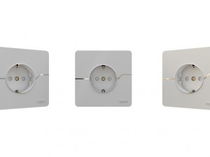 پریز برق ارت دار  مدل T2 سفید ویرا الکتریک