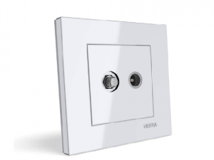 فیش آنتن مرکزی (TV+SAT) مدل T2 سفید ویرا الکتریک