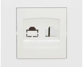 سوکت شبکه (CAT6 ) مدل T2 سفید ویرا الکتریک