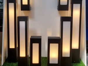 چراغ حیاطی پایه پارکی مستطیل مدل پاتریس
