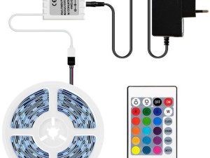 ریسه ال ای دی RGB ۵ متری با ریموت و آداپتور