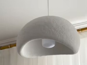 لوستر پاپیه ماشه راگبل نیم کره
