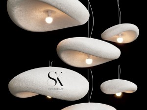 لوستر پاپیه ماشه - 60cm / مشکی