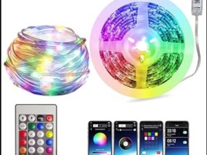 ریسه نواری هوشمند ۱۰ متری RGB بلوتوثی ۱۶ میلیون رنگ