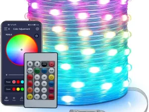 ریسه رنگی ۱۰ متری RGB حساس به صدا