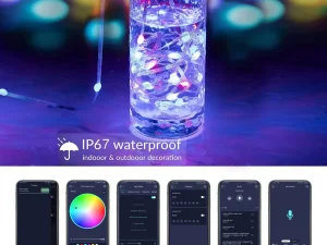 ریسه رنگی ۱۰ متری RGB حساس به صدا
