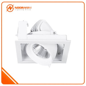 چراغ سقفی توکار گریل تکی بدنه سفید 32 وات ای دی سی EDC نور طبیعی (یخی)