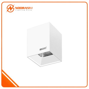 چراغ سقفی روکار کیوب بدنه سفید 22 وات EDC