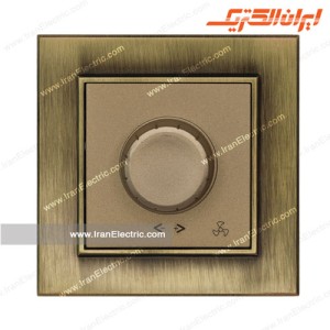 کلید دیمر فن برلیان طرح متال زیتونی ایران الکتریک