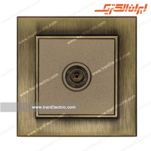 پریز آنتن تلویزیون برلیان طرح متال زیتونی ایران الکتریک