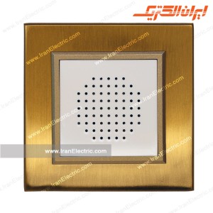 زنگ دینگ دانگ برلیان متال طلایی میان سفید ایران الکتریک