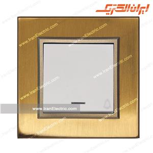 شاسی زنگ برلیان متال طلایی میان سفید ایران الکتریک