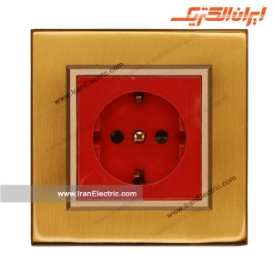 پریز ارت UPS برلیان متال طلایی مات ایران الکتریک