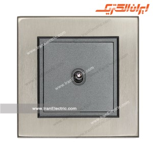 کلید یکپل اهرمی برلیان متال سیلور ایران الکتریک