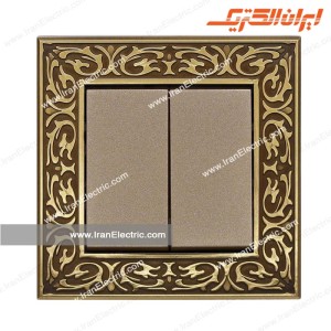 کلید دوپل فلورا بژ ایران الکتریک