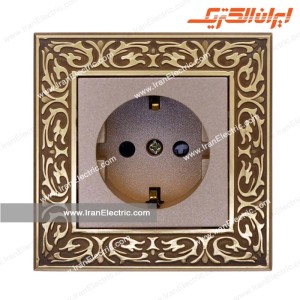 پریز برق ارت دار فلورا بژ ایران الکتریک