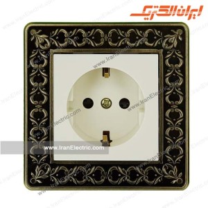 پریز برق ارت دار پارما کرم ایران الکتریک