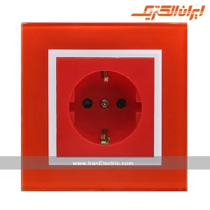 پریز برق UPS برلیان کریستال نارنجی ایران الکتریک