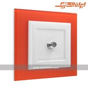 پریز آنتن SAT برلیان کریستال نارنجی ایران الکتریک