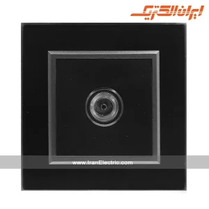 پریز آنتن TV برلیان کریستال مشکی ایران الکتریک